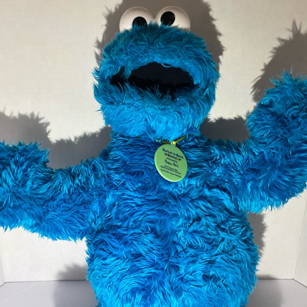 vintage  Cookie Monster Plush Stuffed Animal -collectible